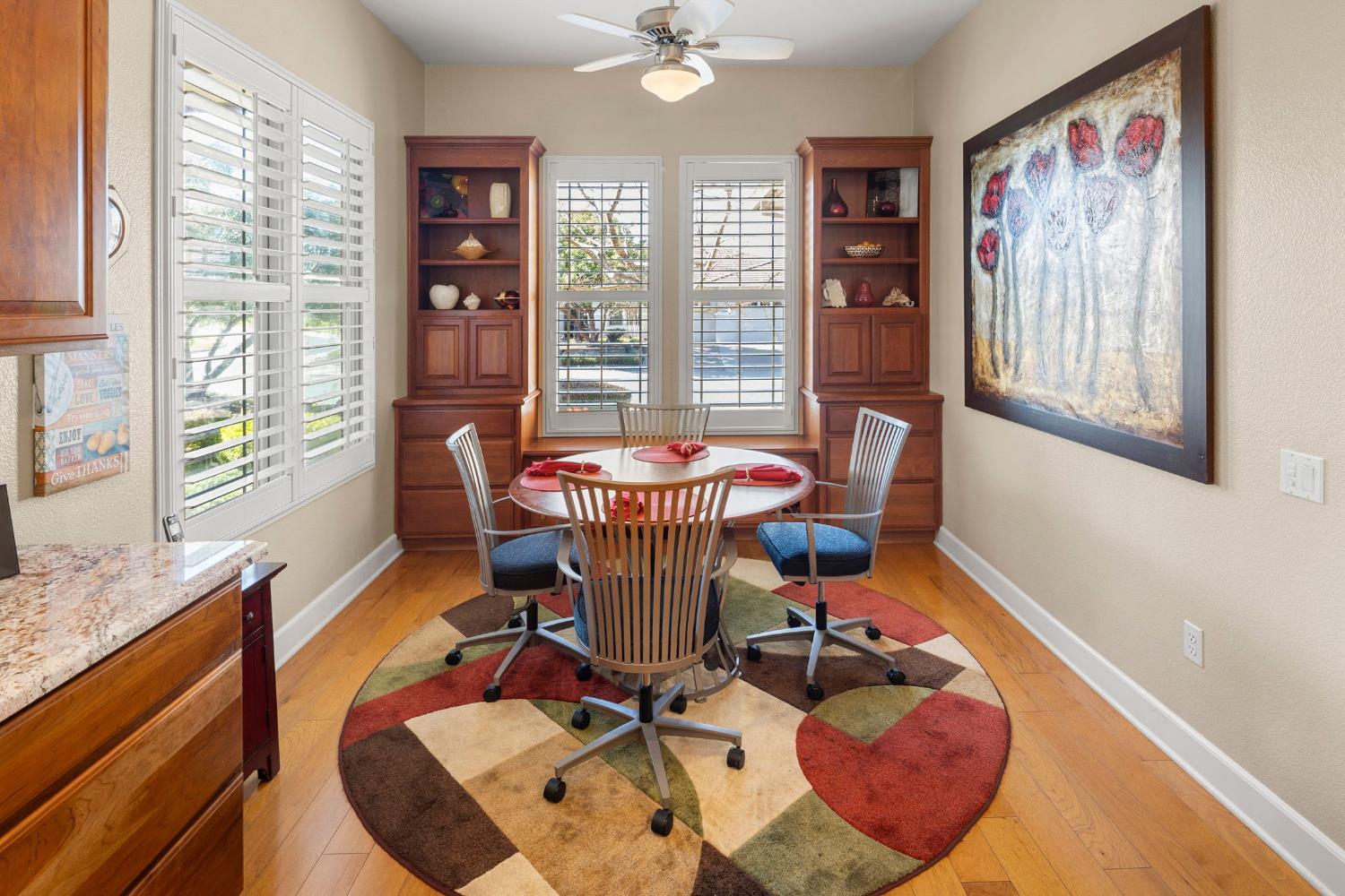 2005 Deep Springs Lane Lincoln, CA 95648 - Photo 16 of 41 Breakfast Nook w/Custom Built-Ins