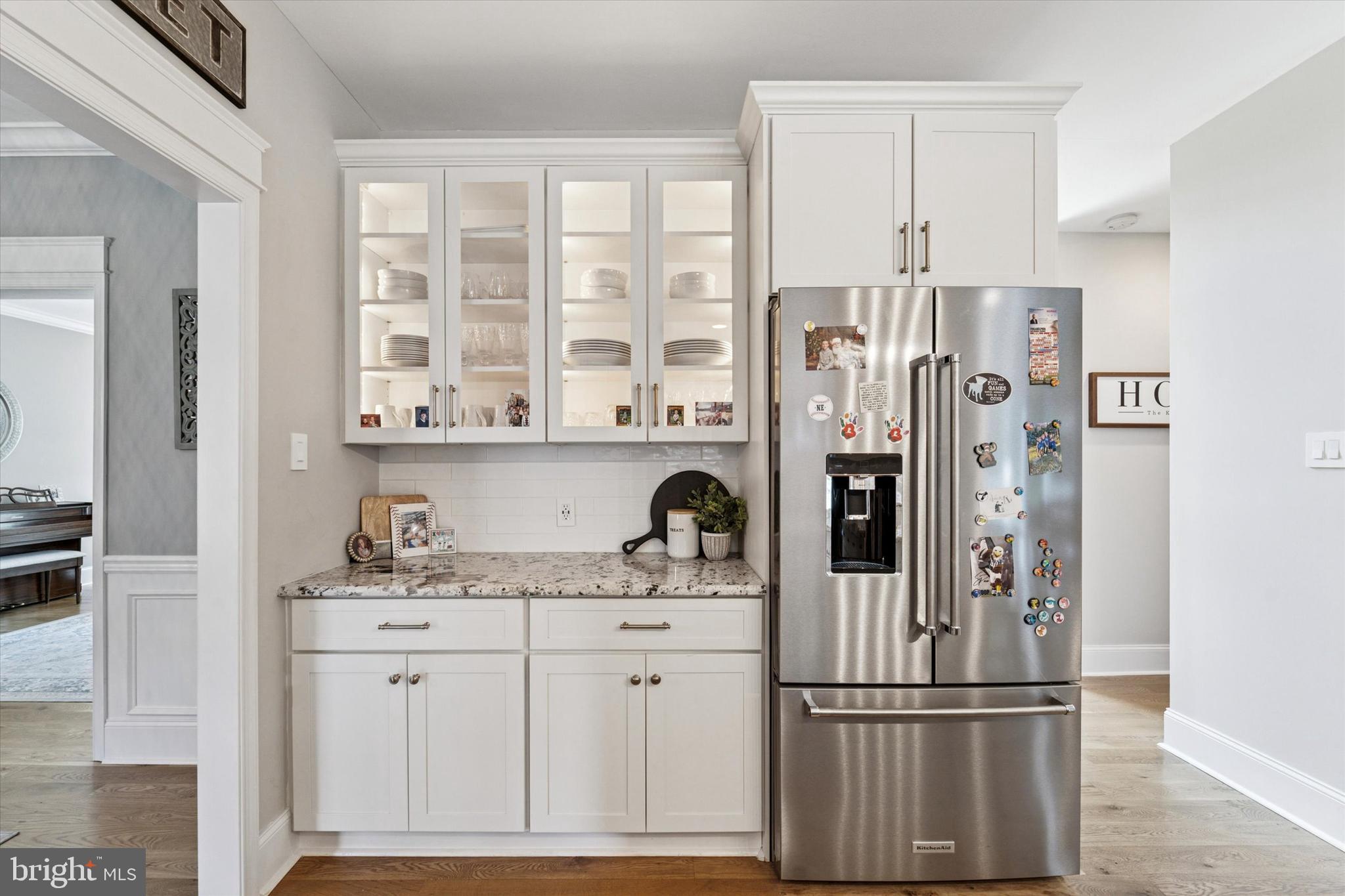 5 Stoney End Road Broomall, PA 19008 - Photo 17 of 48 a kitchen with stainless steel appliances granite countertop a refrigerator and a stove top oven