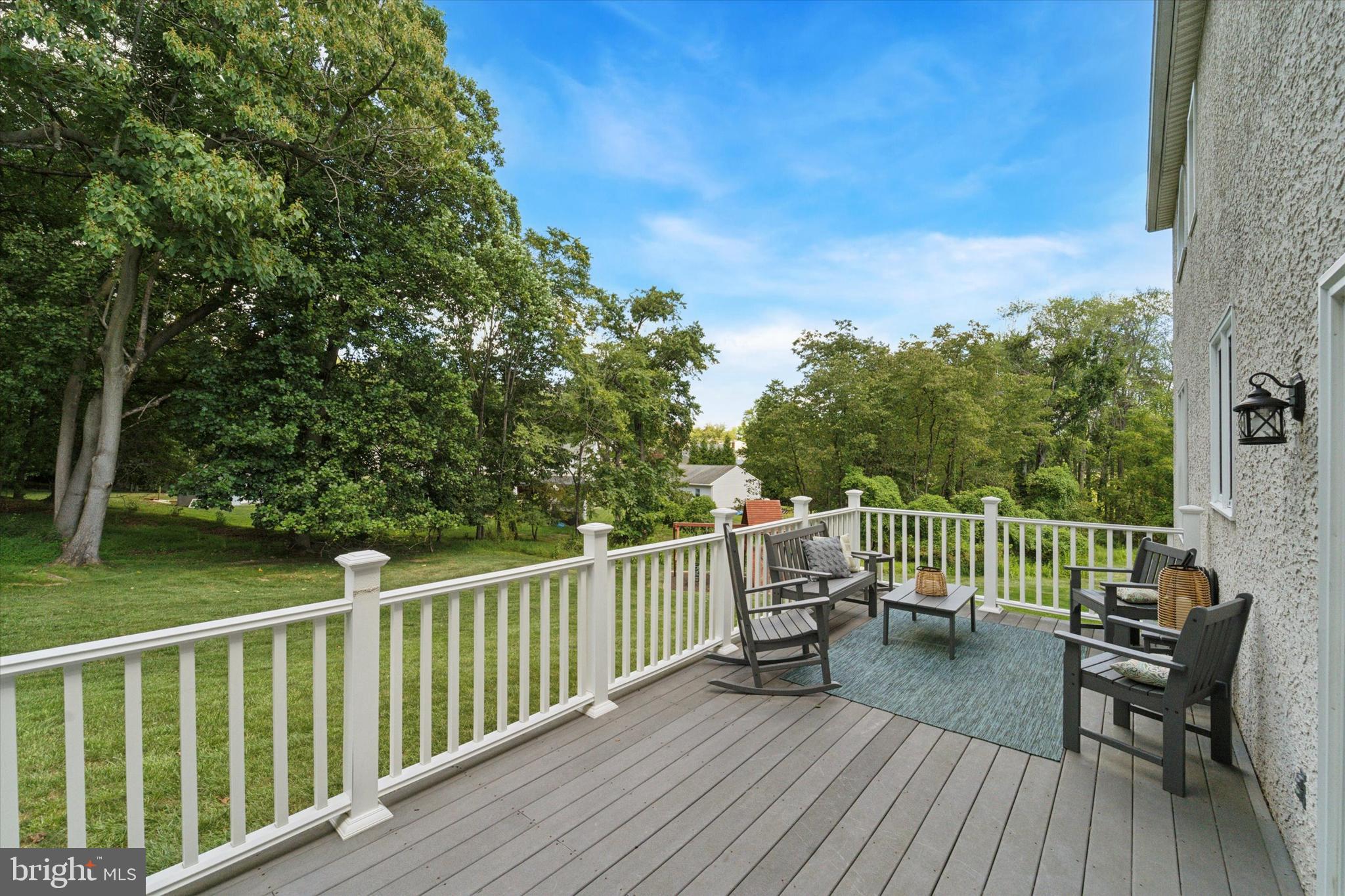 5 Stoney End Road Broomall, PA 19008 - Photo 46 of 48 a view of balcony with wooden floor and outdoor seating
