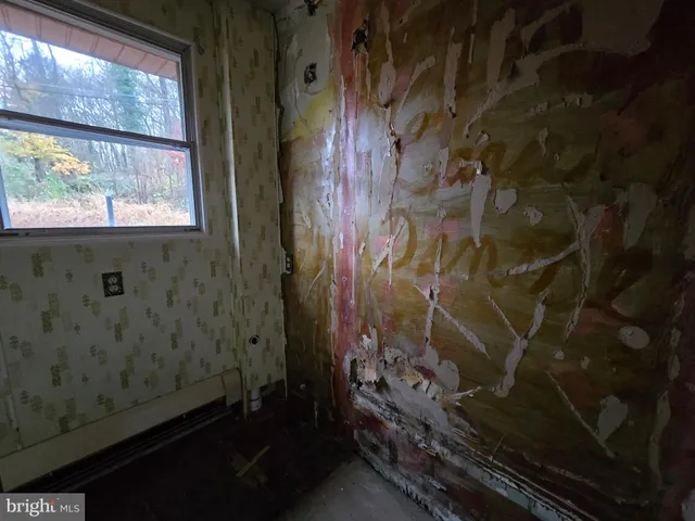 a bathroom with a window