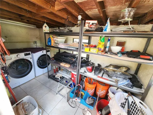 a utility room with lot of items