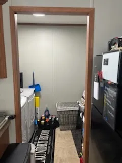 a room with storage and utility