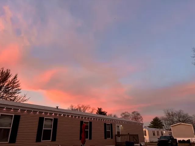 a city view with a street