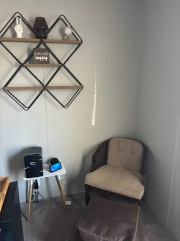 a close view of a light in a room