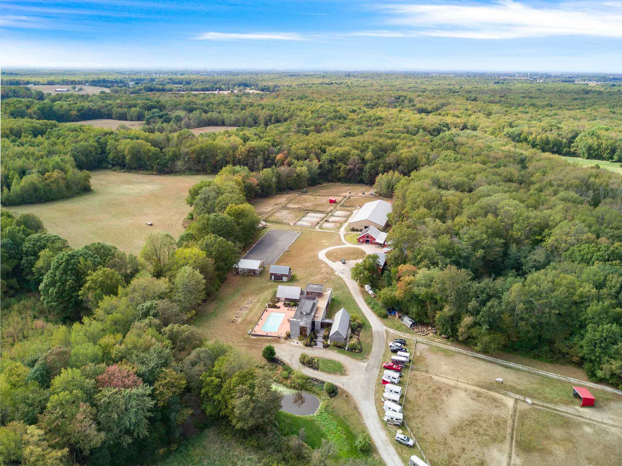 350 Mannington Yorktown Road Woodstown, NJ 08098 - Photo 4 of 23 an aerial view of residential houses with outdoor space