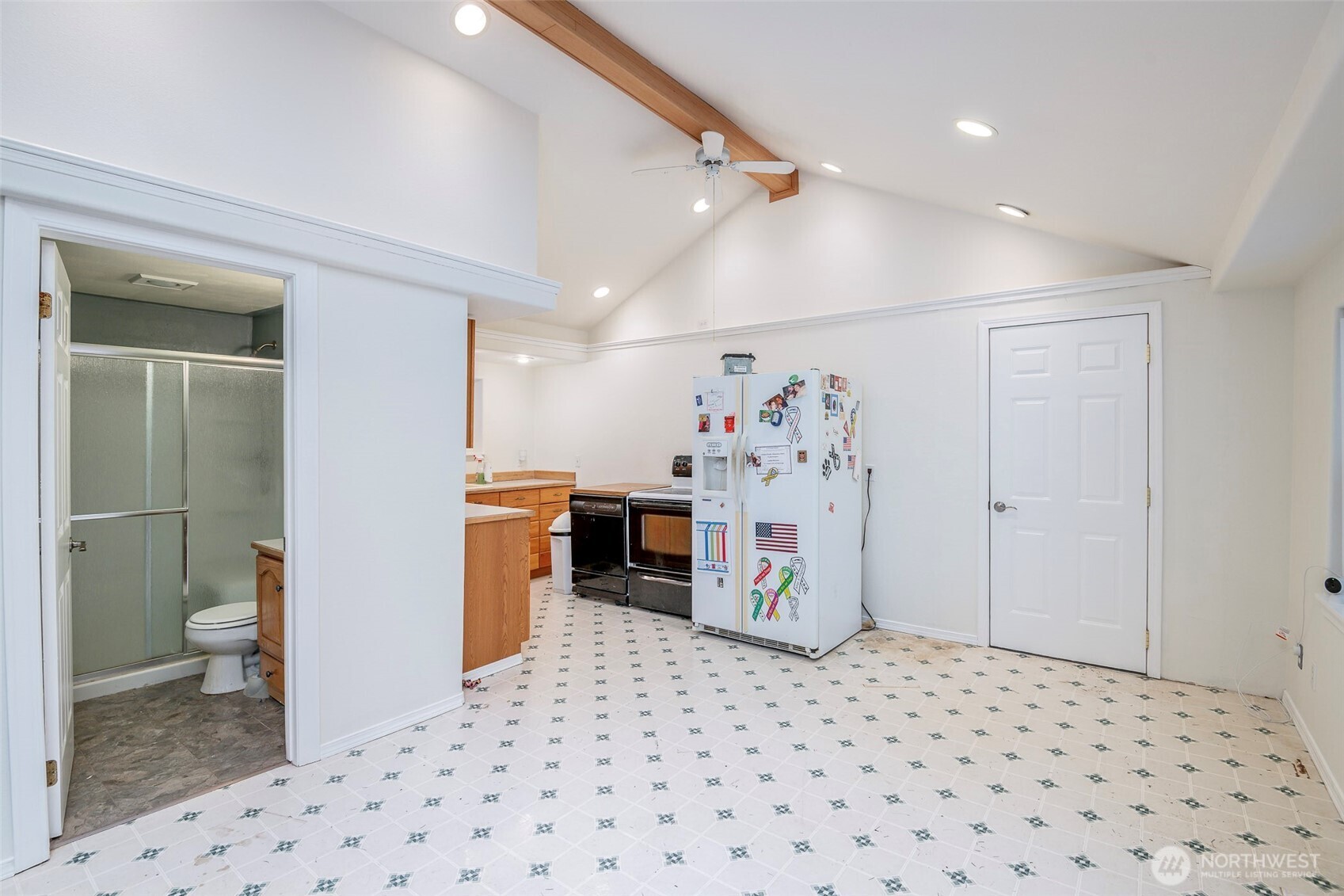 4048 Southeast Horstman Road Port Orchard, WA 98366 - Photo 7 of 40 a bedroom with a bed and a sink