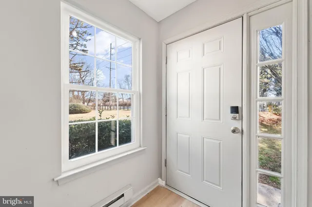 a view of front door