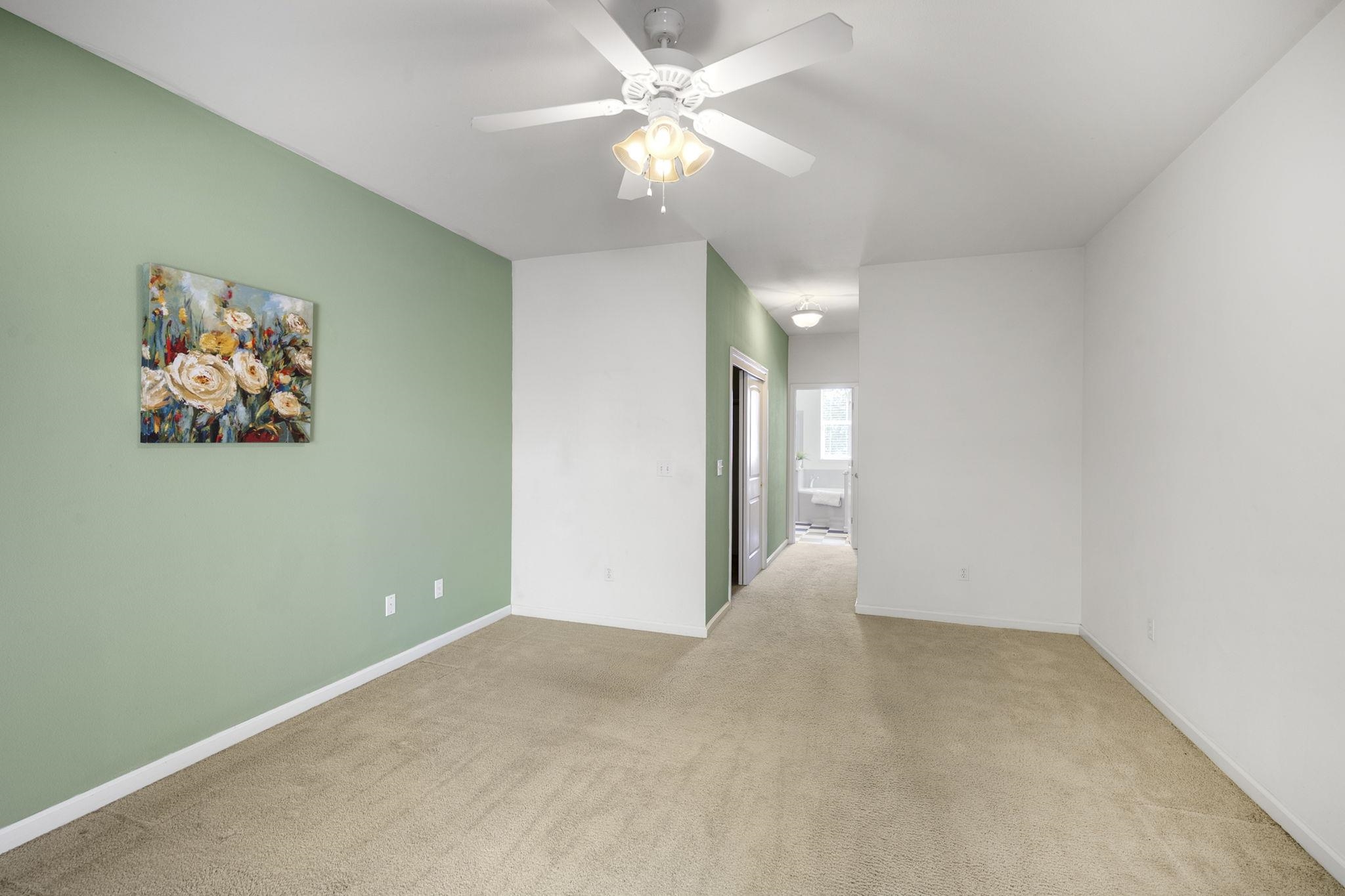 343 Field Stone Drive Murphys, CA 95247 - Photo 18 of 40 Unfurnished Primary Bedroom on Main Level and sliding glass door to back yard