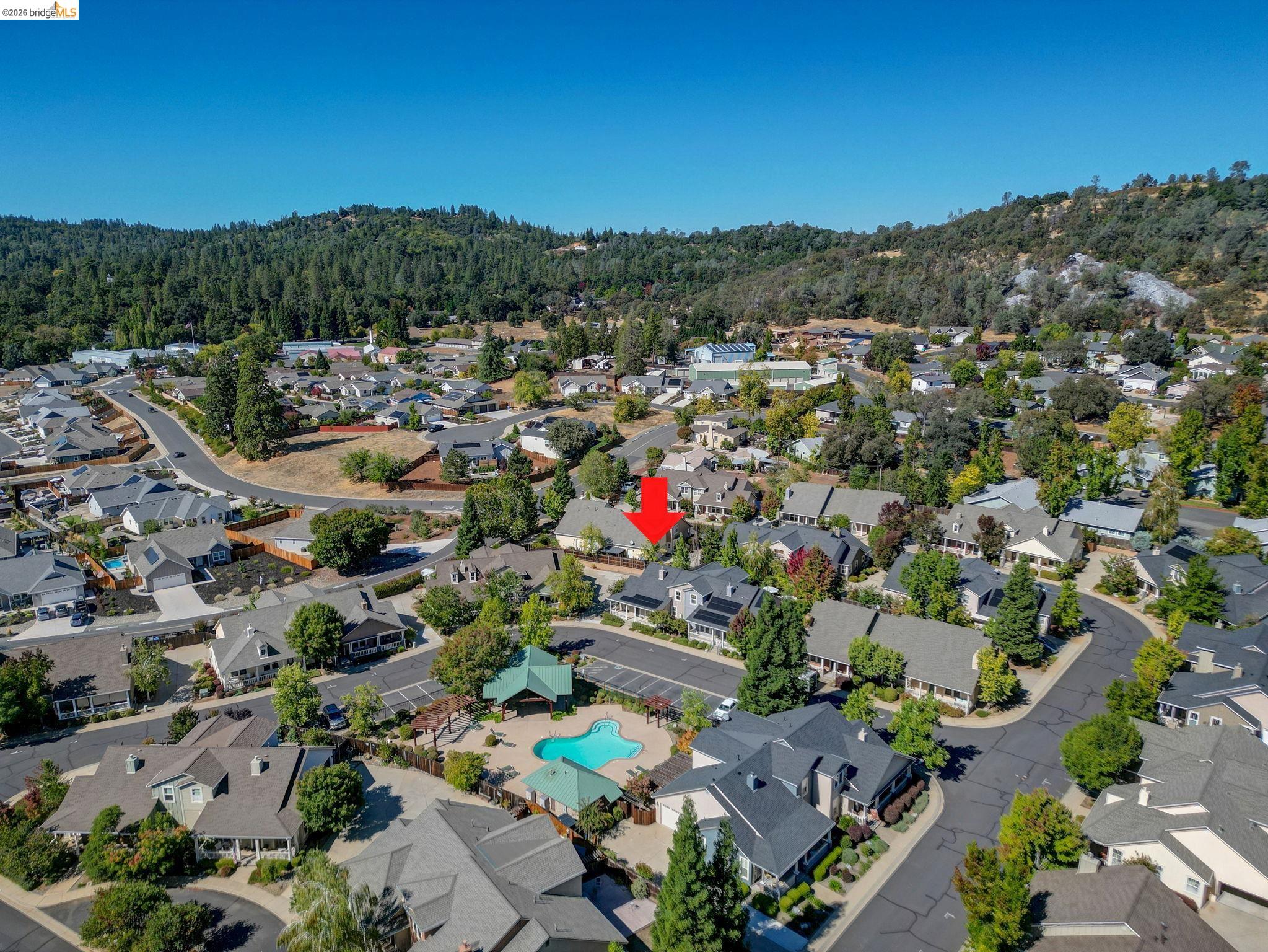 343 Field Stone Drive Murphys, CA 95247 - Photo 4 of 40 an aerial view of residential houses with outdoor space and trees