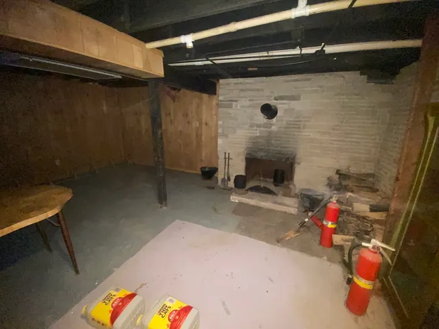 a view of storage and utility room