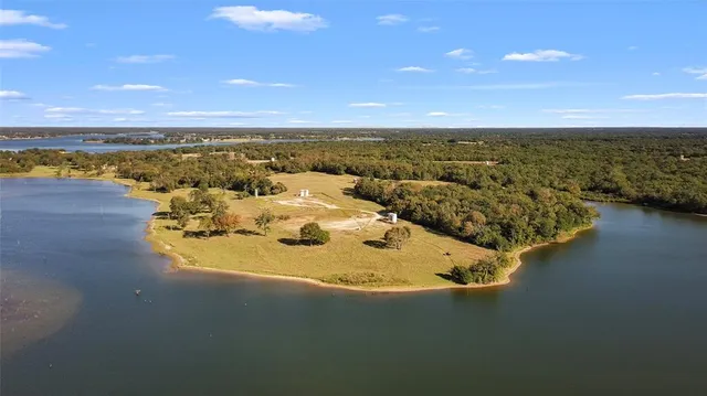 a view of a lake with a mountain