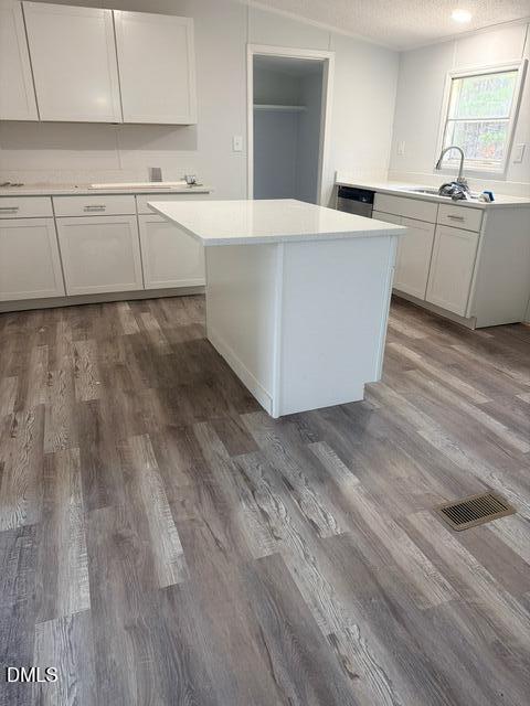 1185 Diamond Hills Road Stem, NC 27581 - Photo 2 of 14 a room with wooden cabinets and a sink