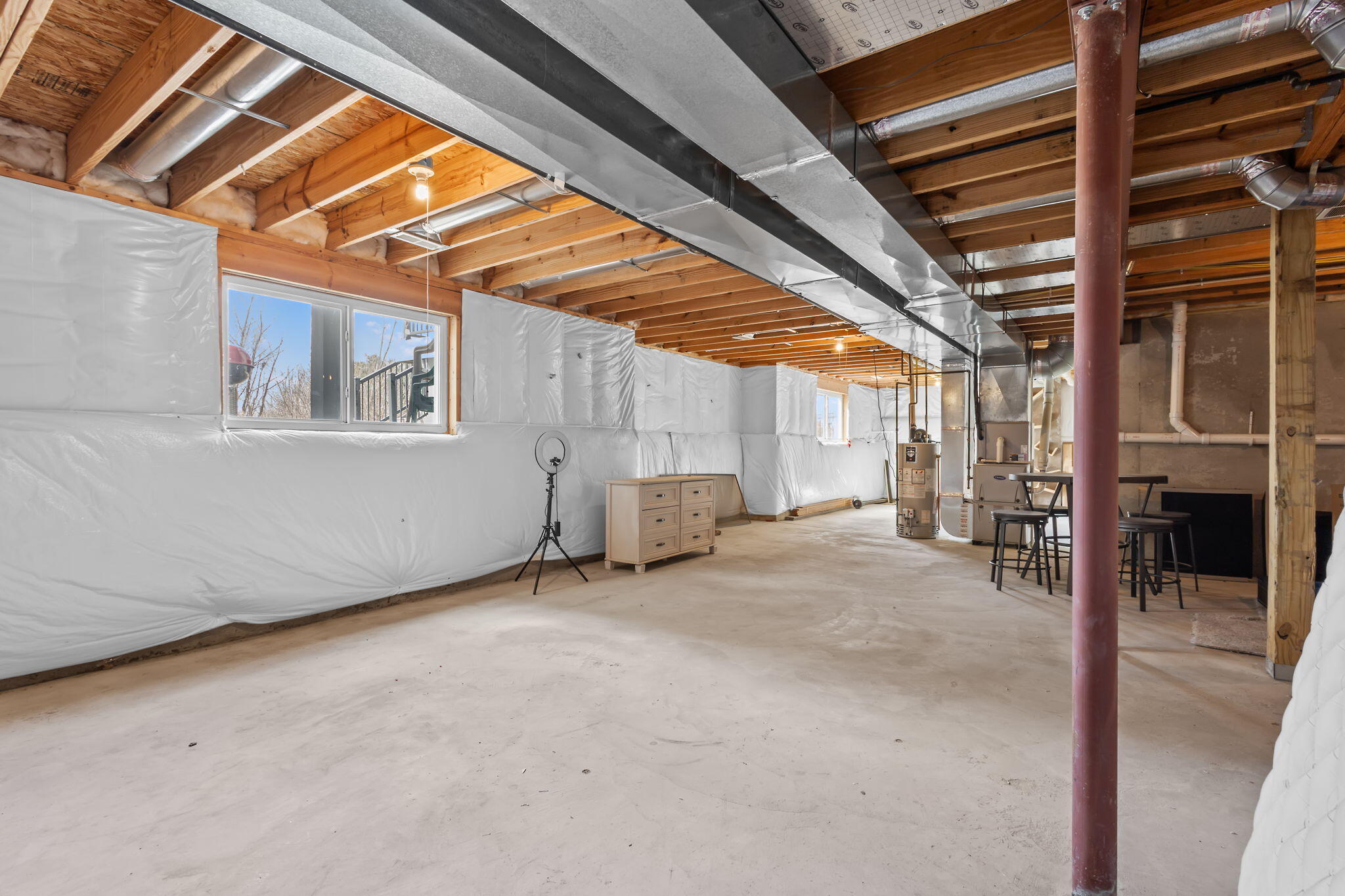 12938 Hayes Street Crown Point, IN 46307 - Photo 21 of 32 a view of a room with wooden walls
