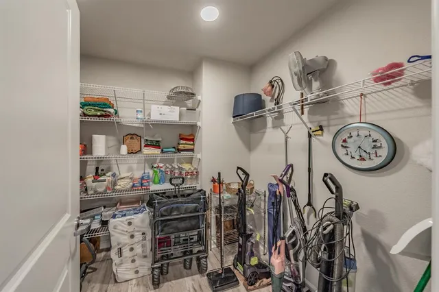 a store room with lots of different kinds of food