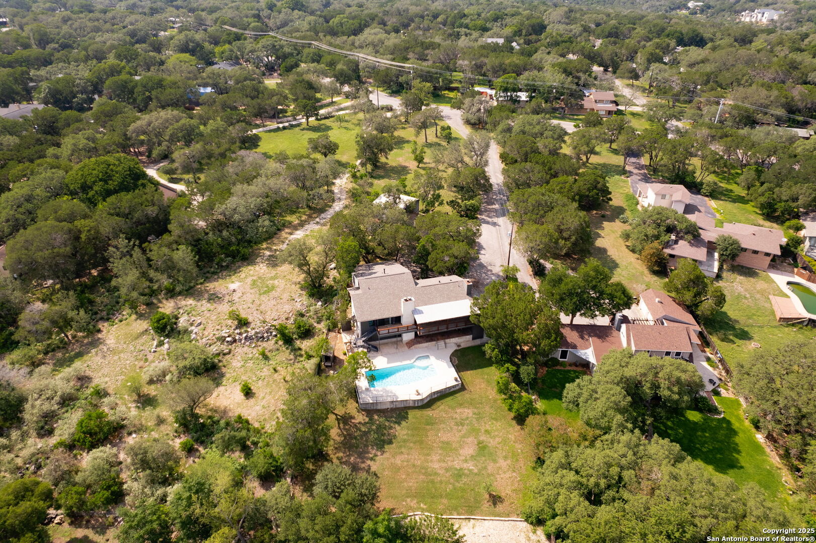 835 Fredericksburg Road New Braunfels, TX 78130 - Photo 54 of 56 an aerial view of residential houses with yard