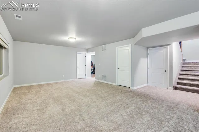 a view of an empty room