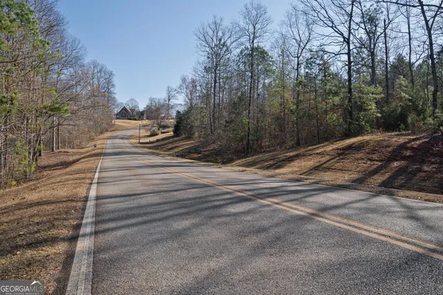 a view of street along with trees