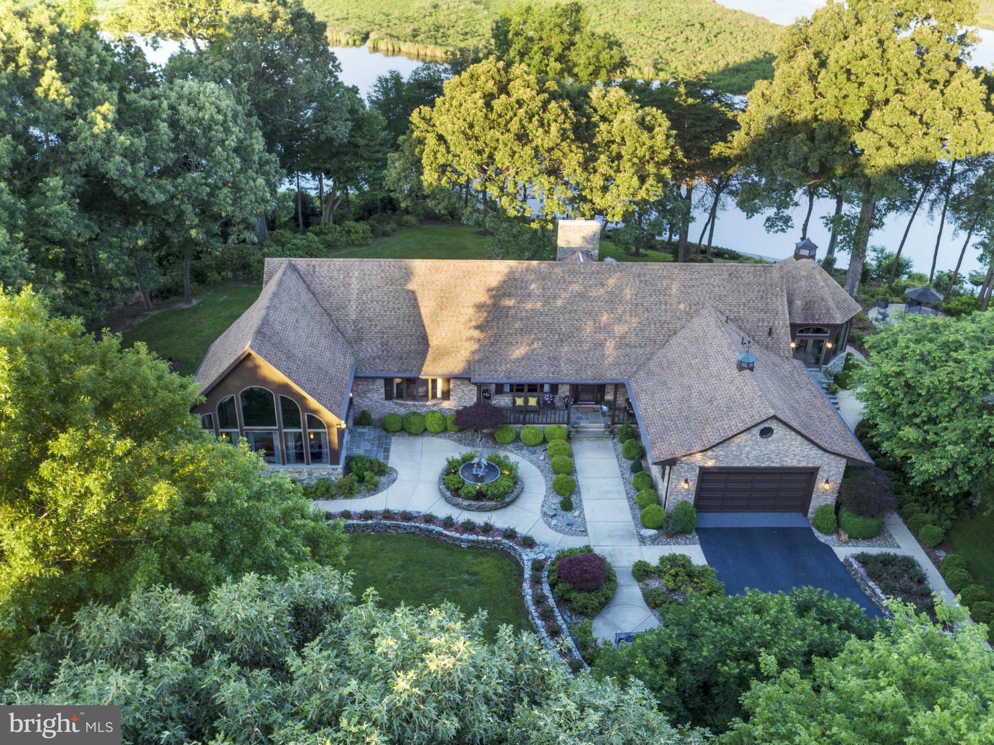 1822 Hatfield Road Huntingtown, MD 20639 - Photo 4 of 27 an aerial view of a house with yard swimming pool and outdoor seating