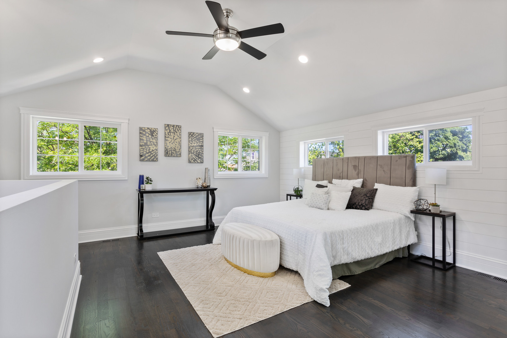 2743 North Ridgeway Avenue Chicago, IL 60647 - Photo 16 of 33 a bedroom with a bed and wooden floor