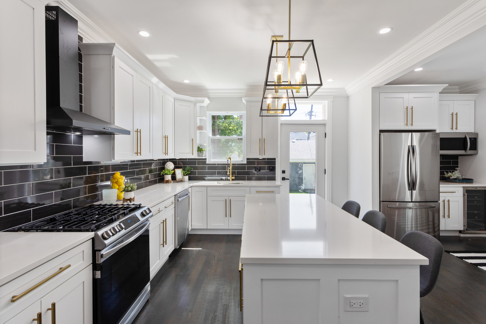 2743 North Ridgeway Avenue Chicago, IL 60647 - Photo 7 of 33 a kitchen with refrigerator cabinets and a counter top space