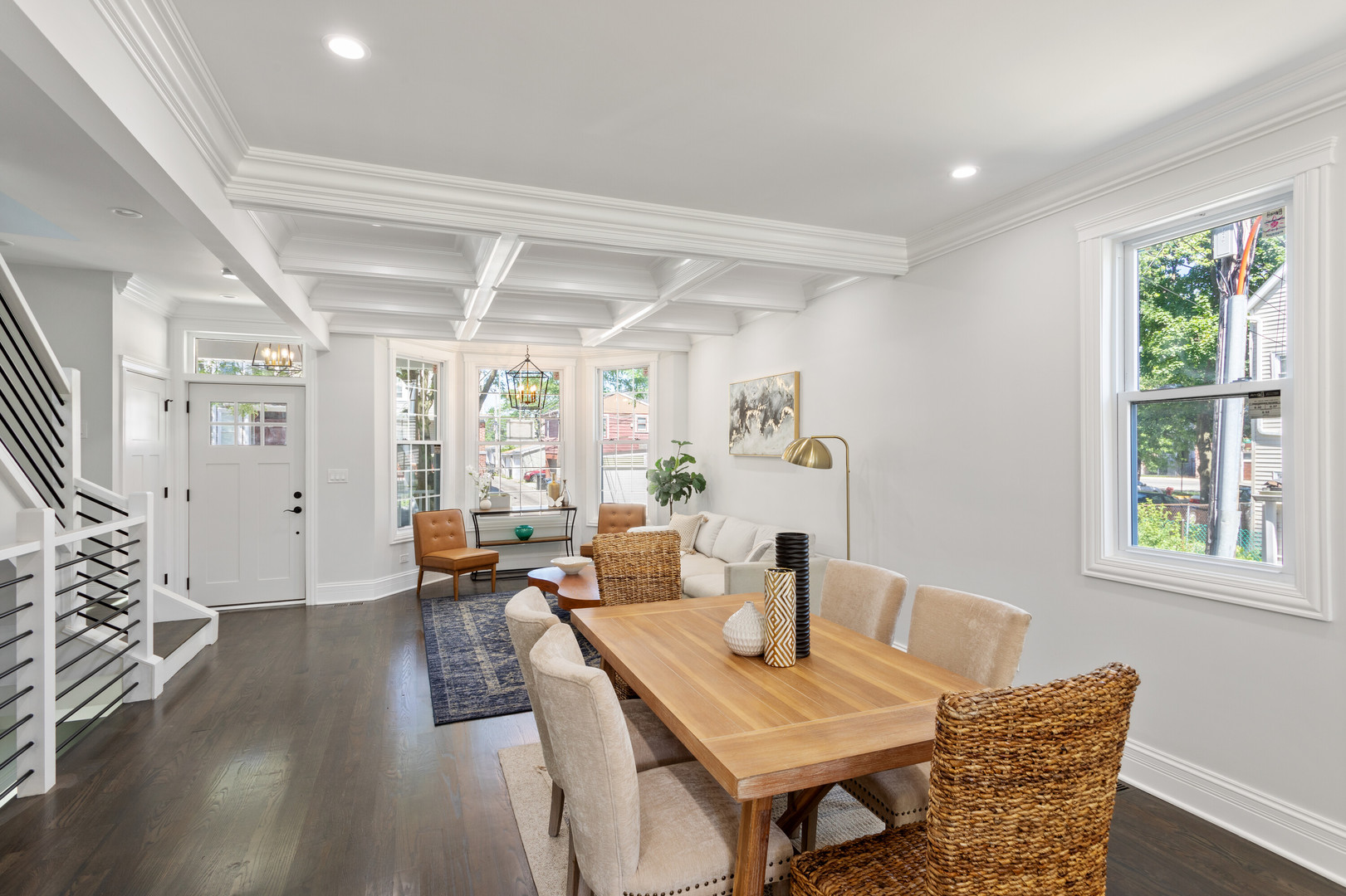 2743 North Ridgeway Avenue Chicago, IL 60647 - Photo 9 of 33 a view of a dining room with furniture window and wooden floor