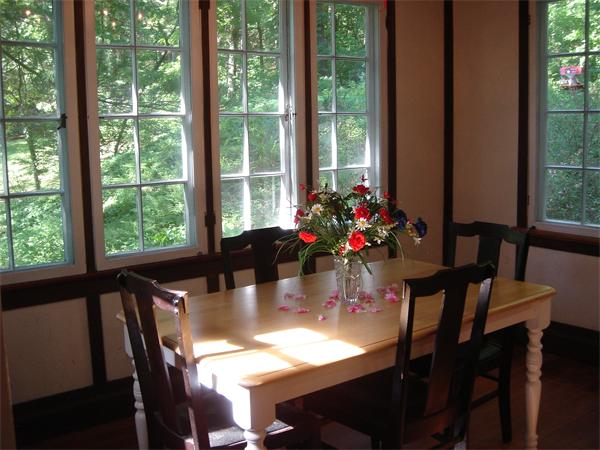 20 York Street Lexington, MA 02420 - Photo 7 of 7 a view of a dining room with furniture window and outside view