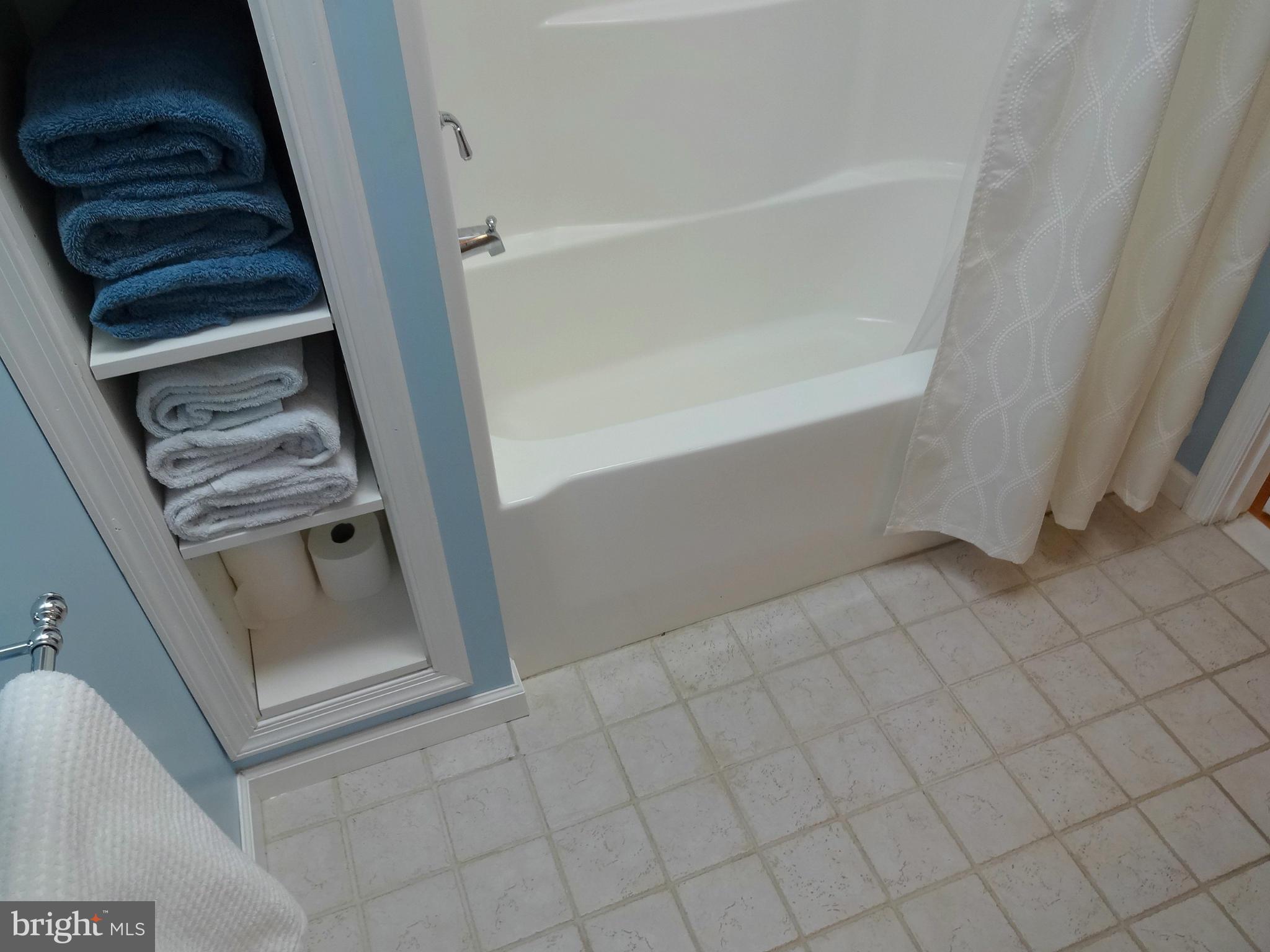 8096 Ventnor Road Pasadena, MD 21122 - Photo 18 of 30 Full Hall Bath with custom Built-ins