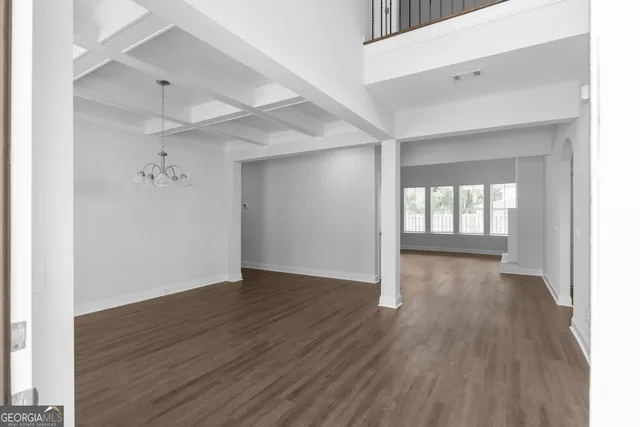 wooden floor in an empty room