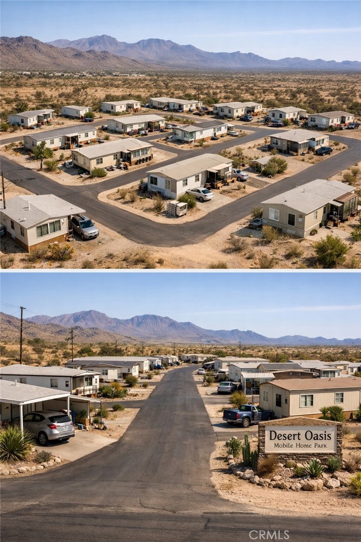37051 Pearl Road Lucerne Valley, CA 92356 - Photo 5 of 7 an aerial view of residential houses with outdoor space
