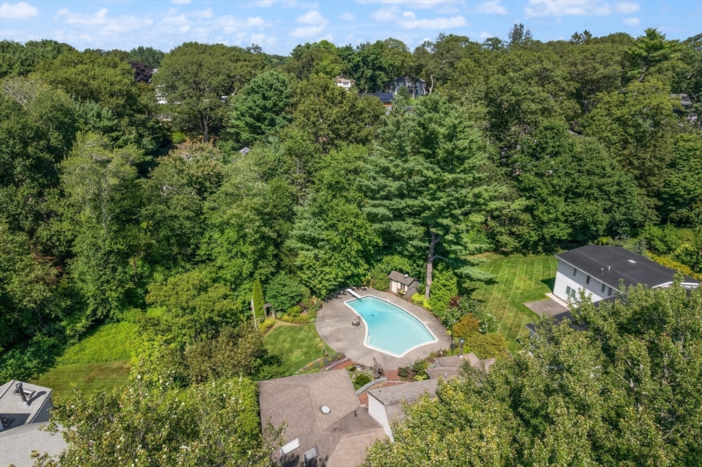 77 Wellesley Road Belmont, MA 02478 - Photo 31 of 31 an aerial view of a house with yard
