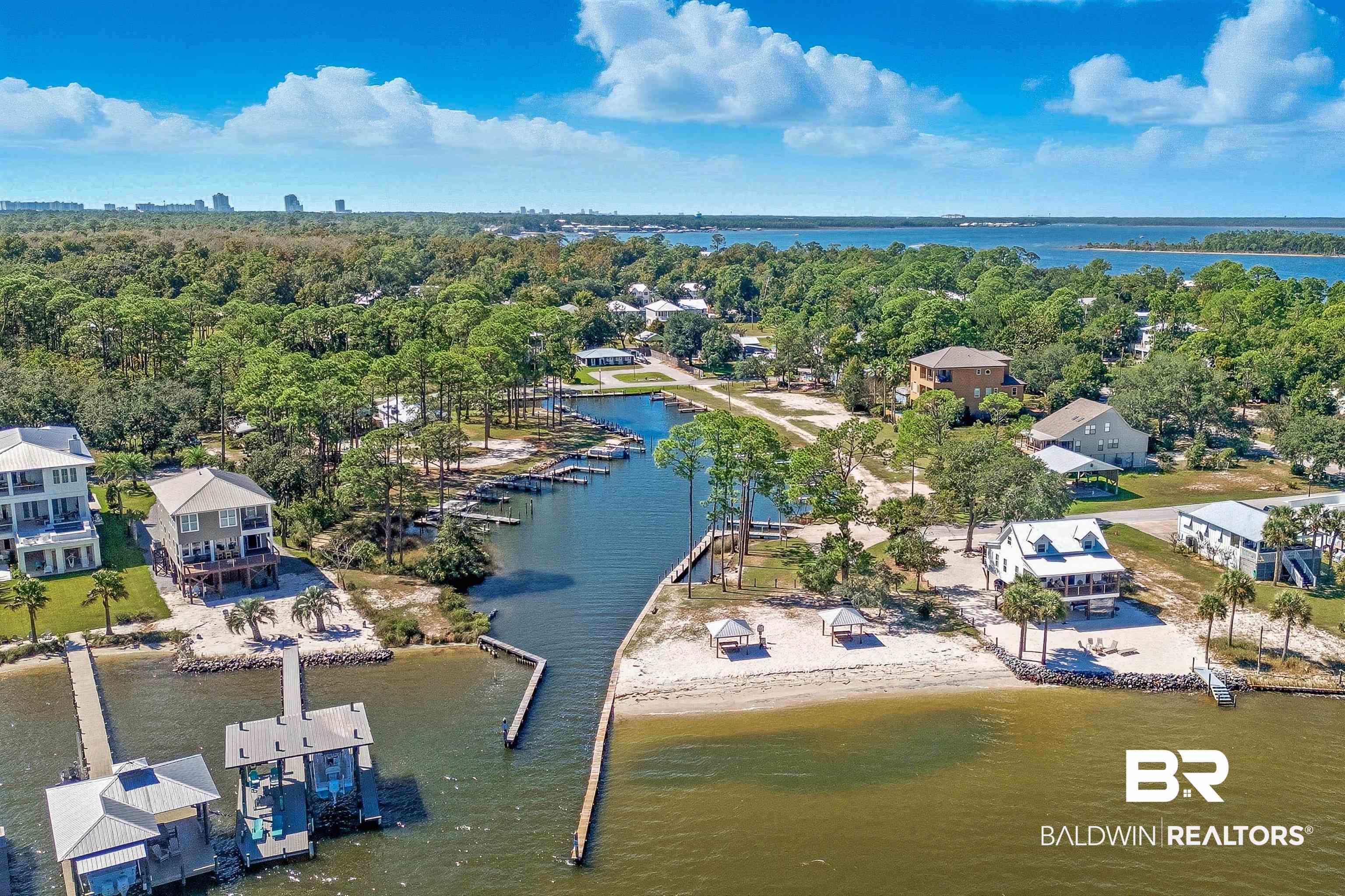 5310 Pine Road Orange Beach, AL 36561 - Photo 32 of 46 Bird's eye view of a large body of water