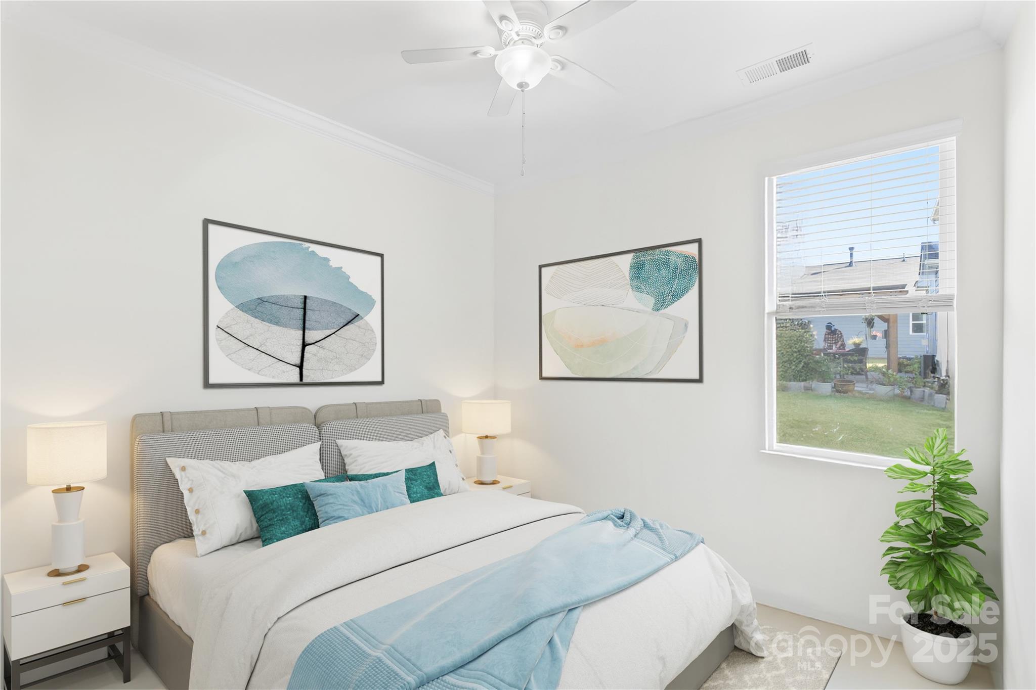 128 West Neel Ranch Road Mooresville, NC 28115 - Photo 5 of 27 a bedroom with a bed and a painting on the wall