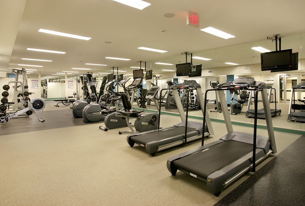 20 Chapel Street, Unit B411 Brookline, MA 02446 - Photo 13 of 18 a view of a room with gym equipment
