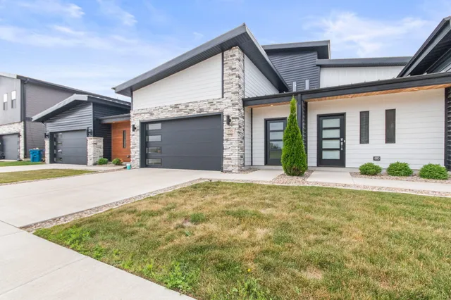 a front view of a house