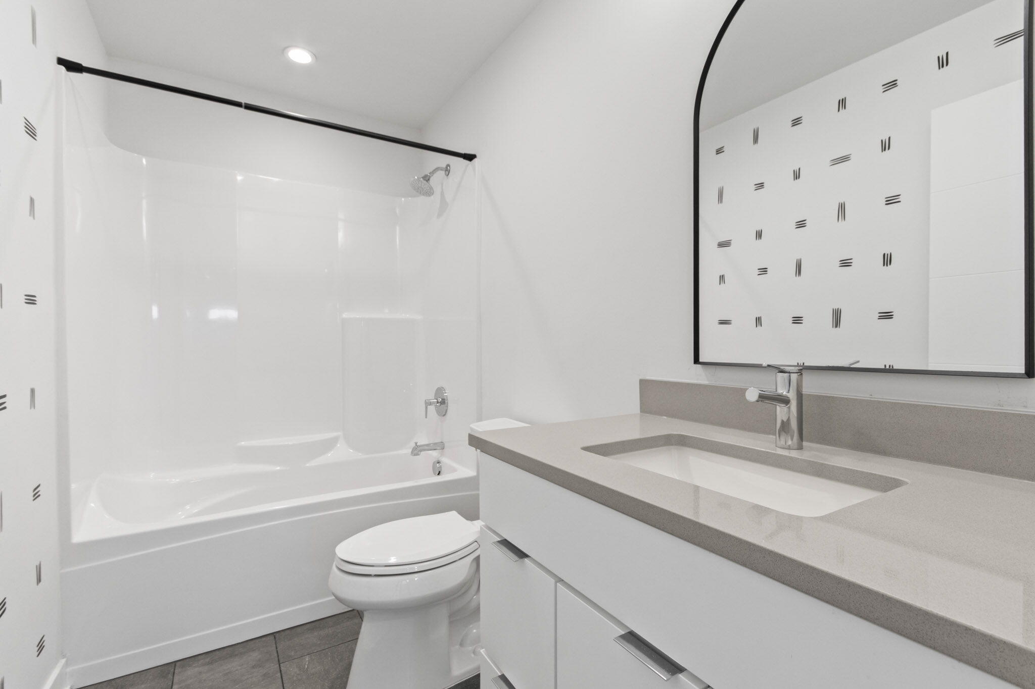 255 Nomo Place Crown Point, IN 46307 - Photo 53 of 83 a bathroom with a granite countertop sink toilet and shower