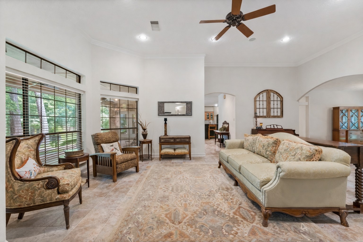 24311 Standing Oak Drive Spring, TX 77389 - Photo 21 of 42 a living room with furniture and a large window