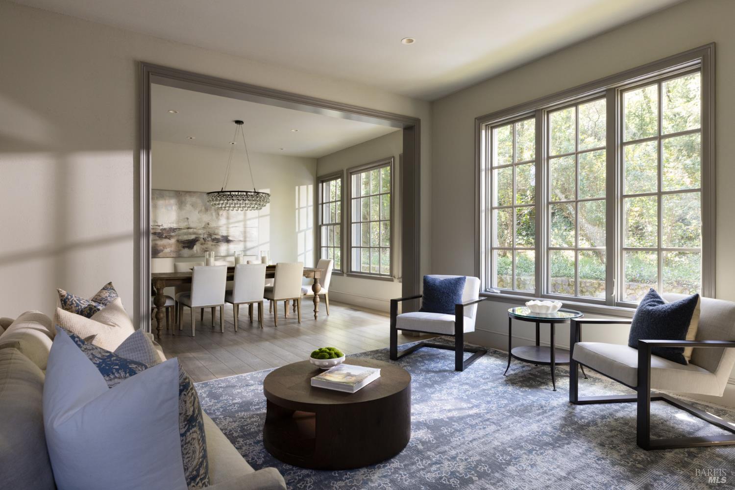 4504 Redwood Road Napa, CA 94558 - Photo 11 of 57 a living room with furniture and a large window