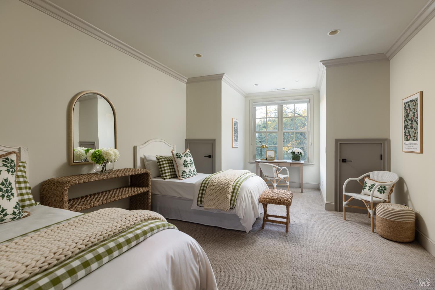 4504 Redwood Road Napa, CA 94558 - Photo 32 of 57 a bedroom with furniture and a large window