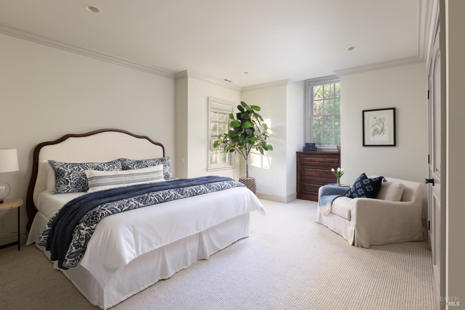 4504 Redwood Road Napa, CA 94558 - Photo 37 of 57 a bedroom with bed and a couch