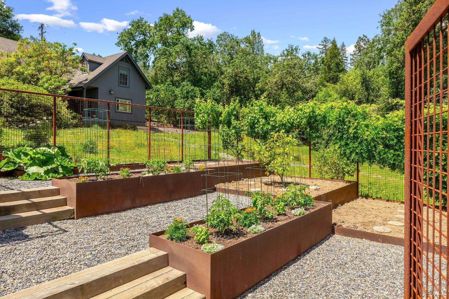 4504 Redwood Road Napa, CA 94558 - Photo 44 of 57 a view of a backyard with sitting area