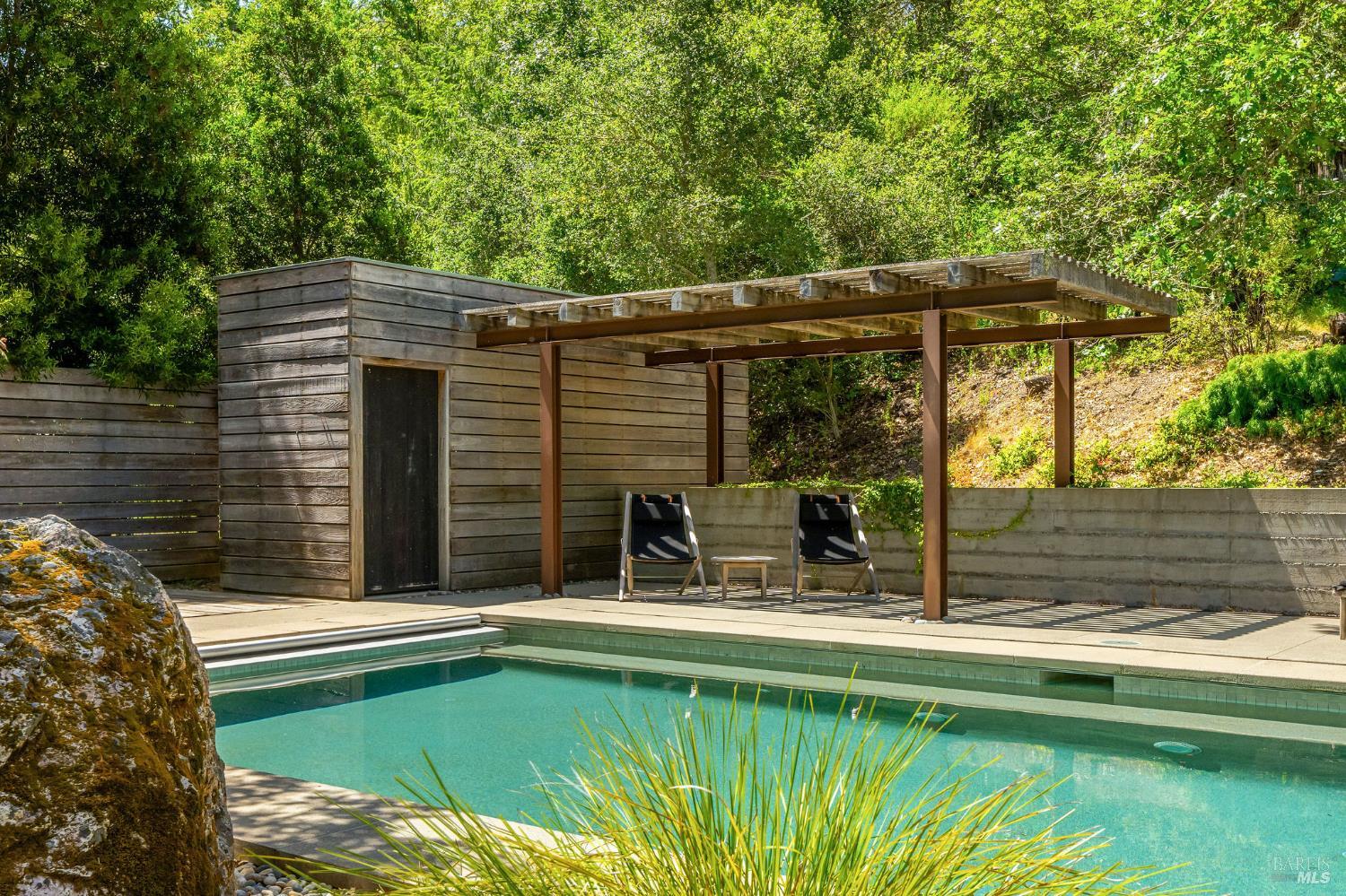 4504 Redwood Road Napa, CA 94558 - Photo 50 of 57 a view of a swimming pool with a patio