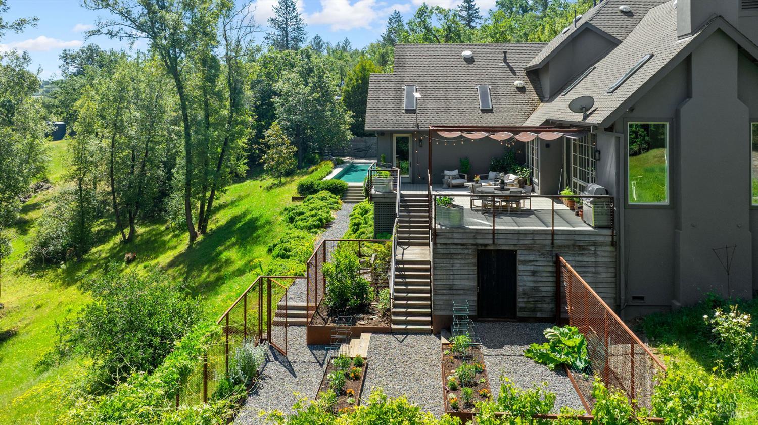 4504 Redwood Road Napa, CA 94558 - Photo 53 of 57 a view of house with yard outdoor seating and green space
