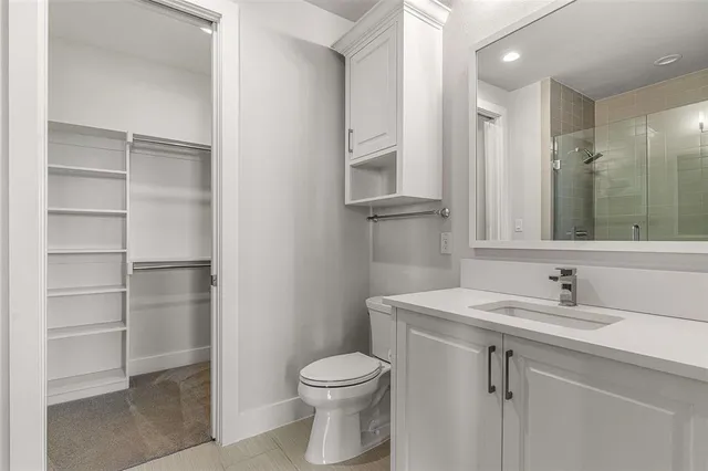 a view of bathroom with shower