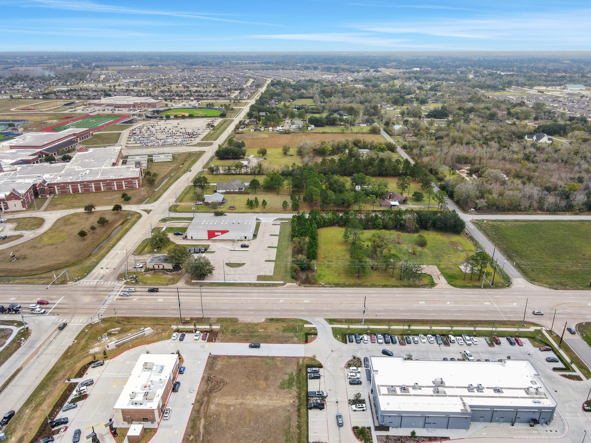 0 Morris Avenue Manvel, TX 77578 - Photo 4 of 11 an aerial view of a city