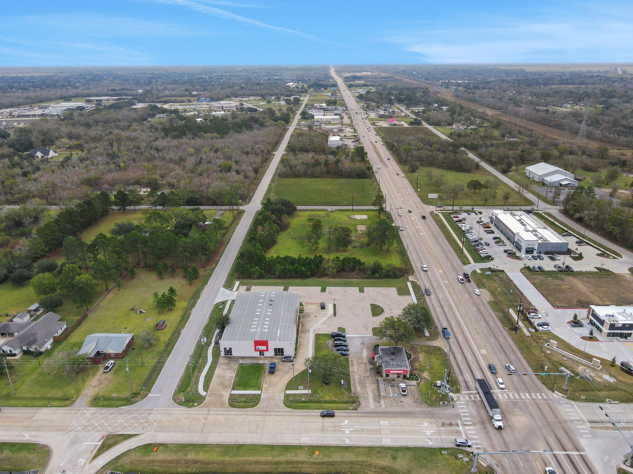 0 Morris Avenue Manvel, TX 77578 - Photo 10 of 11 an aerial view of residential houses with outdoor space