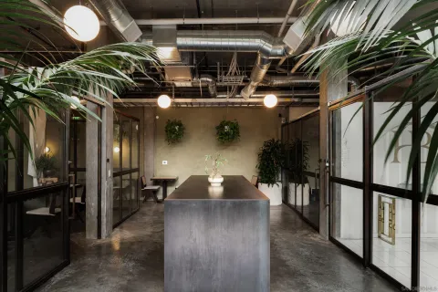 a view of water heater room