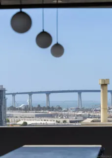 a front view of a building with street view