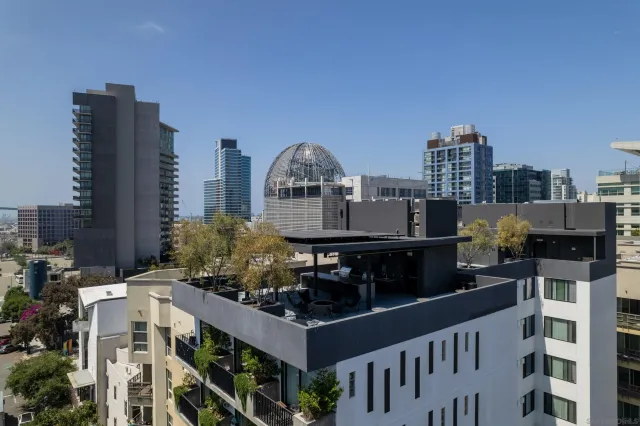 a view of shops in a street