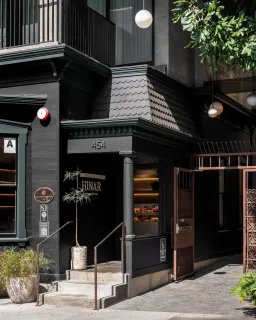 a view of a city with tall buildings