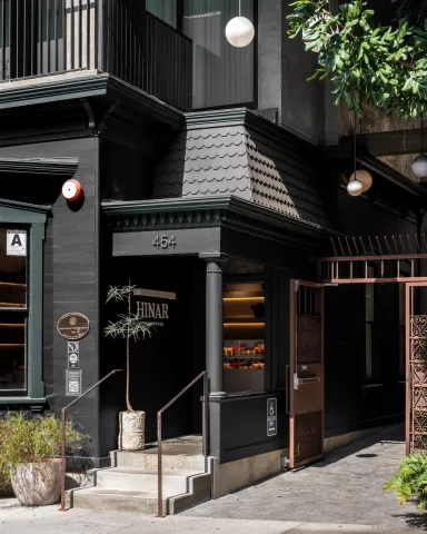 a view of a city with tall buildings